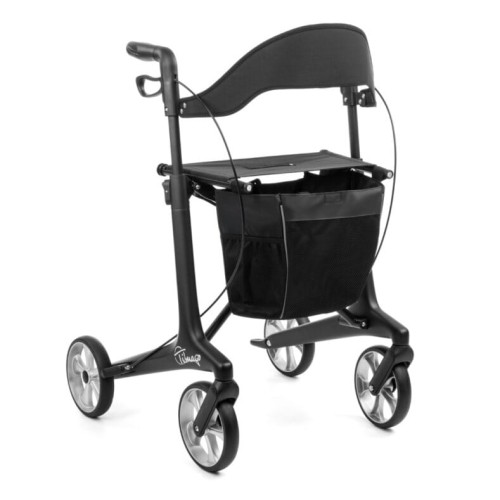 FUTURO - Podpórka czterokołowa z włókna węglowego, czarny mat FUTURO