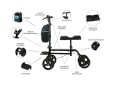 Podpórka czterokołowa aluminiowa z podparciem na kolano - Knee Walker