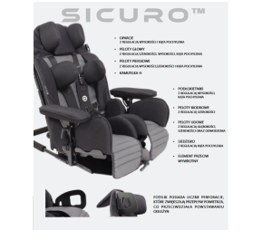 Fotelik rehabilitacyjny SICURO™