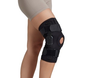 Neoprenowa orteza stawu kolanowego z regulacją kąta zgięcia – wciągana. IMMOBILO BRACE-RKW AR-A-825