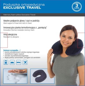 Poduszka podróżna-rogal Exclusive Travel MTP 2828