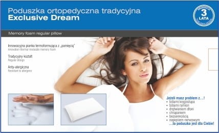 Poduszka ortopedyczna Exclusive Dream TFP 6040