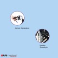 Wózek inwalidzki aluminiowy Dynamic AR 330 z kołami anty-wywrotnymi