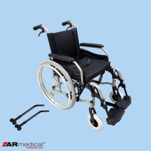 Wózek inwalidzki aluminiowy Dynamic AR 330 z kołami anty-wywrotnymi