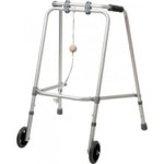 Balkonik aluminiowy z kulką – składany, dwukołowy AR-009