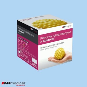 Piłeczka rehabilitacyjna z kolcami 5-10 cm ARmedical