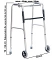 Balkonik aluminiowy – składany, 3-funkcyjny AR-008