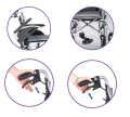 Wózek inwalidzki aluminiowy ERGONOMIC AR 300