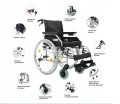 Wózek inwalidzki aluminiowy Dynamic AR 330A