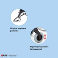Wózek inwalidzki aluminiowy Dynamic AR 330A