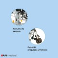 Wózek inwalidzki aluminiowy Dynamic AR 330A
