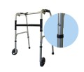 Balkonik aluminiowy składany, dwukołowy – koła 5″ AR-003