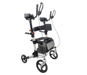 Podpórka rehabilitacyjna 4-kołowa aluminiowa z podparciem łokci. SUPPORT PLUS AR-029
