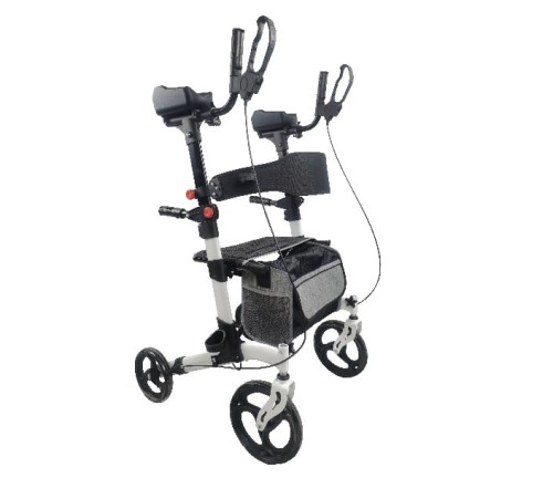 Podpórka rehabilitacyjna 4-kołowa aluminiowa z podparciem łokci. SUPPORT PLUS AR-029