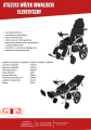 Wózek inwalidzki elektryczny z funkcją płynnej zmiany kąta położenia oparcia AT52313