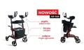 Podpórka rehabilitacyjna 4-kołowa aluminiowa z podparciem łokci. SUPPORT AR-028