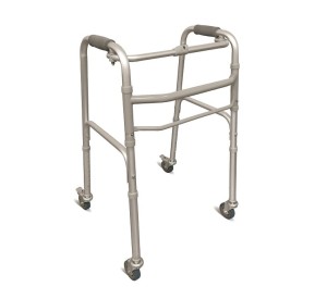 Balkonik aluminiowy – składany. 4-kołowy z hamulcami AR-031