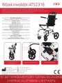 Wózek inwalidzki AT52316 – lekki wózek transportowy