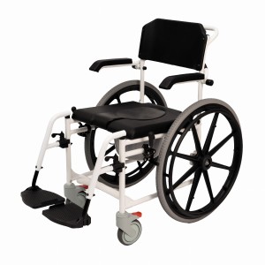 Wózek inwalidzki aluminiowy z funkcją toaletowo-prysznicową - COMPLEX-TIM