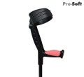 Kula łokciowa-aluminowa z ruchomą obejmą i miękkim uchwytem Pro-Soft AR-024M