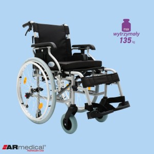Wózek inwalidzki aluminiowy PRESTIGE AR 350